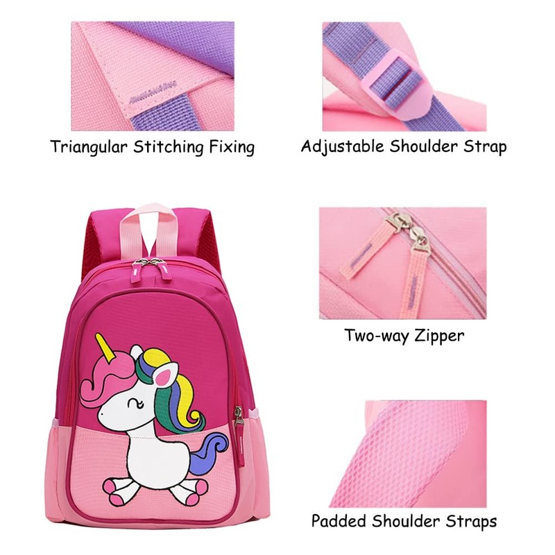CHERUBIC Toddler Backpack Waterproof Cute Dinosaur Small Preschool Backpack Cartoon