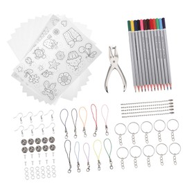 FELTECHELECTR 1set Shrink Plastic Sheets Kit Heat Shrink Sheets for Boys and Girls Art Craft