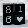 MIJOMA Yearly Countdown Calendar Cube Wooden - Permanent Yearly Table