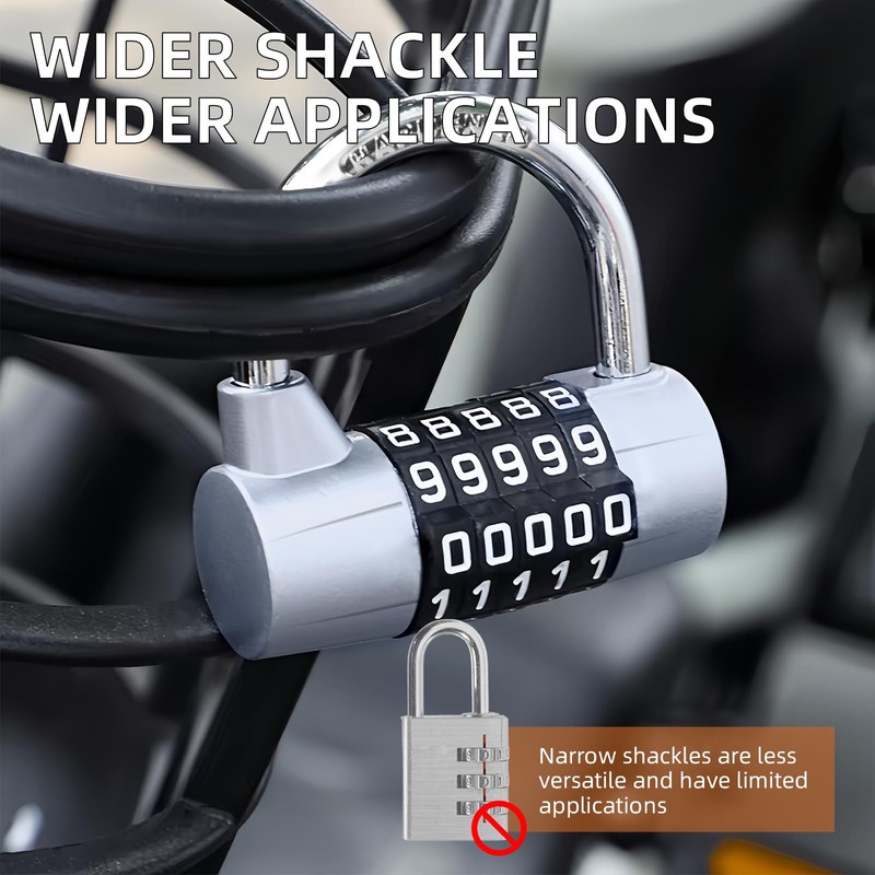 MEINUOKA Direction Lock, U-bar Combination Padlocks with Code, 5 Digit