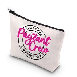 Pageant Crew Makeup Bag Pageant Mom Gifts Beauty Queen Gifts Pageant Princess Cosmetic Bag Pageant Day Gifts (Pageant UK)
