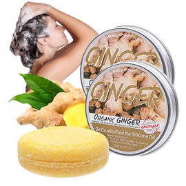 2PCS Ginger Hair Regrowth Shampoo Bar, Anti Hair Loss Ginger Shampoo Soap, Promotes Hair Growth, Hair Growth Repair