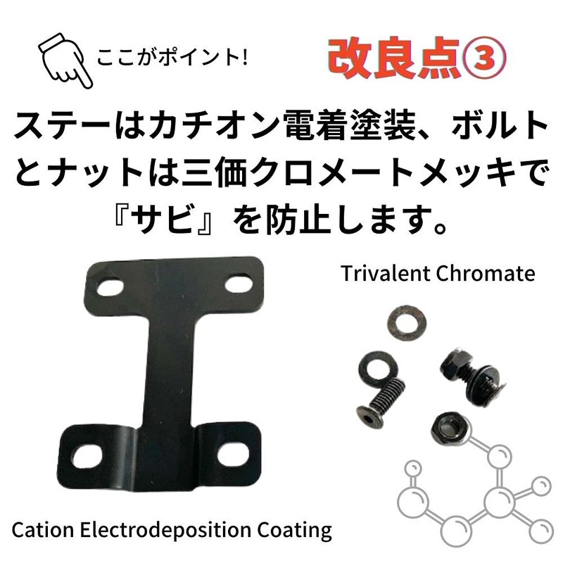 Motorcycle NEXYL Honda Hunter Cab CT125 Front Fender Upstay/Installation Instruction