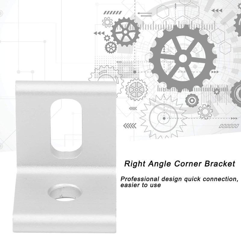 10pcs Right Angle Corner Bracket 90° Aluminum Right Angle Bracket