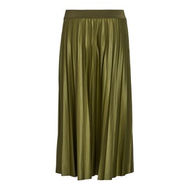 Vila Female Pleated Midi Skirt, Capulet Olive