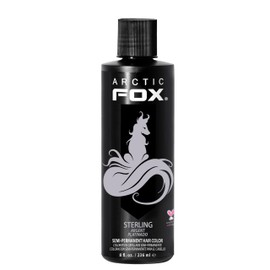 ARCTIC FOX Vegan and Cruelty-Free Semi-Permanent Hair Color Dye (8 Fl. Ounces, Sterling)