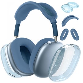 Aiaabq for AirPods Max case Cover,Anti-Scratch Ear Pad Case Cover/Ear Cups Cover/Headband Cover for AirPods Max. Clear Soft TPU and Silicone,Skin Scratch Proof.