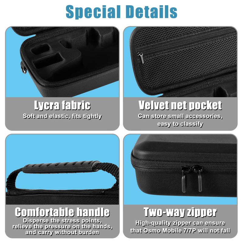 DJI OSMO Mobile 7/7P Case, Portable Storage Bag for DJI