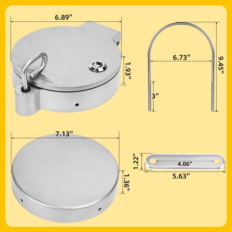 TENGBASE Conduit Carrier Kit for 6 Inch PVC Pipe, Universal