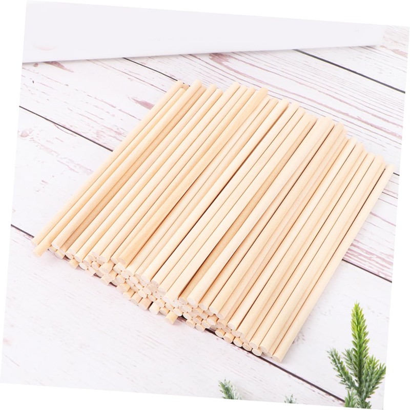 CORHAD Long Wooden Craft Sticks 50pcs Macrame Dowel Rods for