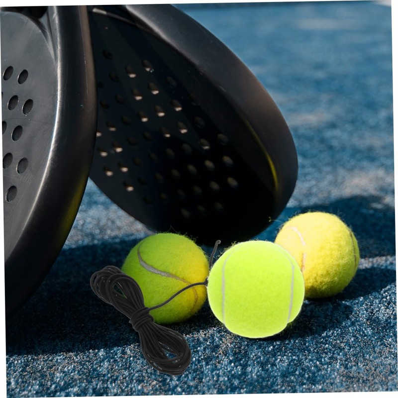 KOMBIUDA Beginner Tennis Practice Ball String Set 2pcs Elastic Rope