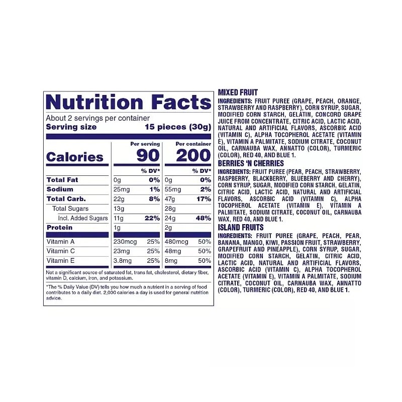 Welch's Fruit Snacks Tray, 20 ct.