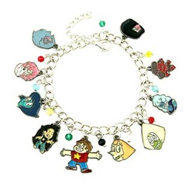 Steven Cartoon Universe Themed Multicharm Metal Charm Bracelet