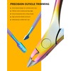 BEZOX Cuticle Nippers with Cuticle Pusher Set - Precise Cuticle