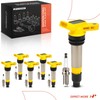 A-Premium Yellow Set of 12 Ignition Coil Pack and Iridium
