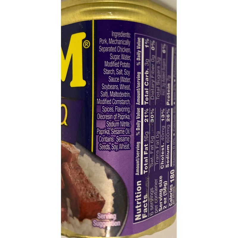 SPAM Korean Bbq Flavored