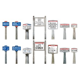Miniart 1:35 - Concrete Road Signs, France 1930-40s, N & E