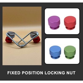 The Lord of the Tools 10PCS Knurled Thumb Nut M5x0.8mm Aluminum Alloy with Collar High Head Blind Hole Knurled Thumb Nuts 10x10x12.05mm for Computer Case