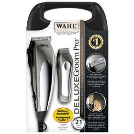 Wahl® Canada Deluxe Groom Pro, Complete Haircutting & Touch Up Kit, Self-sharpening precision ground blades stay sharp longer, perfect for touch ups - Model 3170