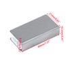 UTALIND 4 Pack Glass Clip Silver Strikes Plate Magnetic Rectangular