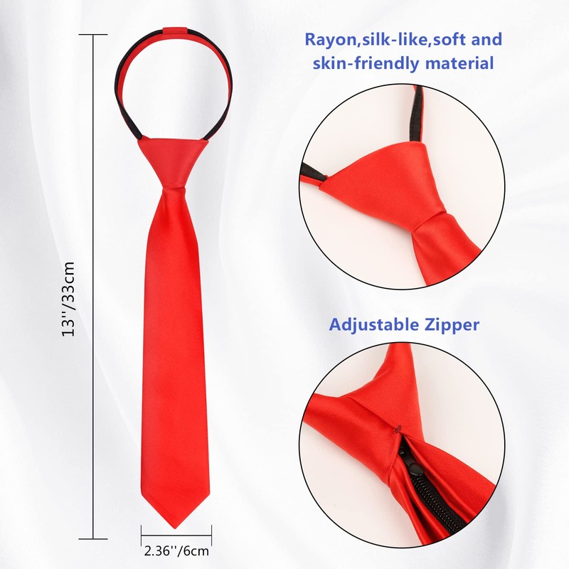 Alizeal Boys' Bow Tie, Tie and Suit Vest Plain Classic