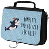 Parent-New Mr. & Mrs. Panda Toiletry Bag Orca Cylinder, blue,