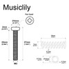 Musiclily Pro M3x25mm Pan Head Humbucker Pickup Mounting Screws and