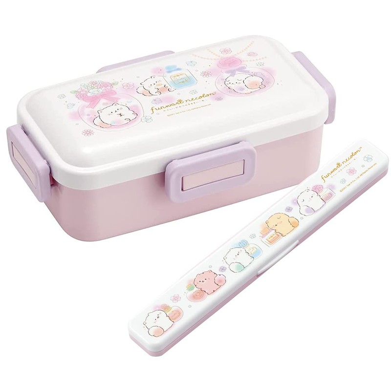 Skater CCS3SAAG-A Chopsticks and Spoon Set, Funwari Necolon, Silver Ion,