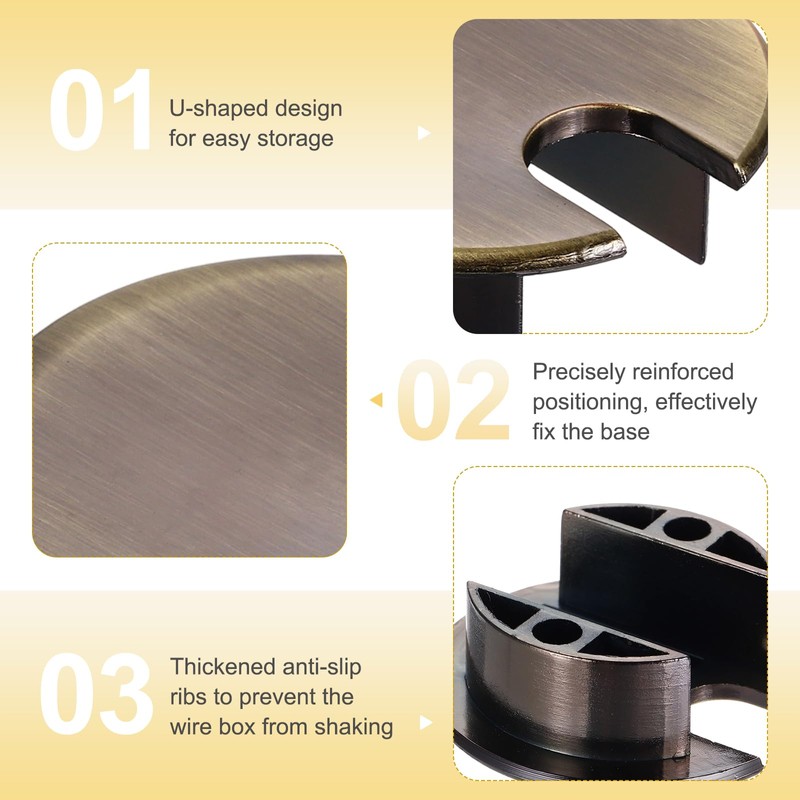sourcing map Desk Grommet 1.4 Inch, Zinc Alloy Round Desk
