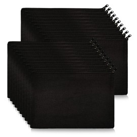 Koolmox Canvas Pouches with Zipper 8 x 5, 20-pack Small Canvas Zippered Pouches Plain to Personalize DIY Crafts Vinyl Print Print, for Makeup Cosmetic Purse Pen Pencil Organizing