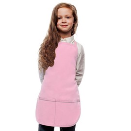 Pink Toddler Art Smock, Apron, Regular, Poly/Cotton Twill Fabric