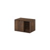 HomeStock African Artistry Small Litter Box Enclosure Columbia Walnut 23.6W