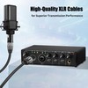 SMALL-EYE XLR Cables 1 Foot 3-Pin XLR Male to Female