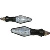 MotorToGo Black Sequential Lamp Turn Signals Lights LED Turn Signals