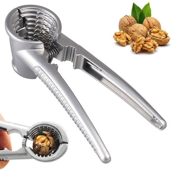 WELLXUNK Nutcracker for Walnuts, Nutcracker Kitchen Tool, Tool for Nuts, Funnel Walnut Pliers, Sturdy Nutcrackers Opener Tool Walnuts Pecan Nut, Hazelnuts, Almonds Brazil Nuts Or Other Nuts