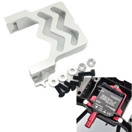 Aluminum Servo Mount Radiation Design Compatible with 2075 2075X Servo Silver for Traxxas 1/5 X-Maxx X Maxx 1/6 XRT 7749