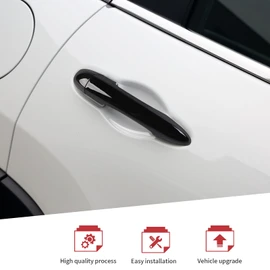 JeCar - Cubierta para manija de puerta negra para Jeep Cherokee 2014-2020 / Jeep Compass 2017-2020