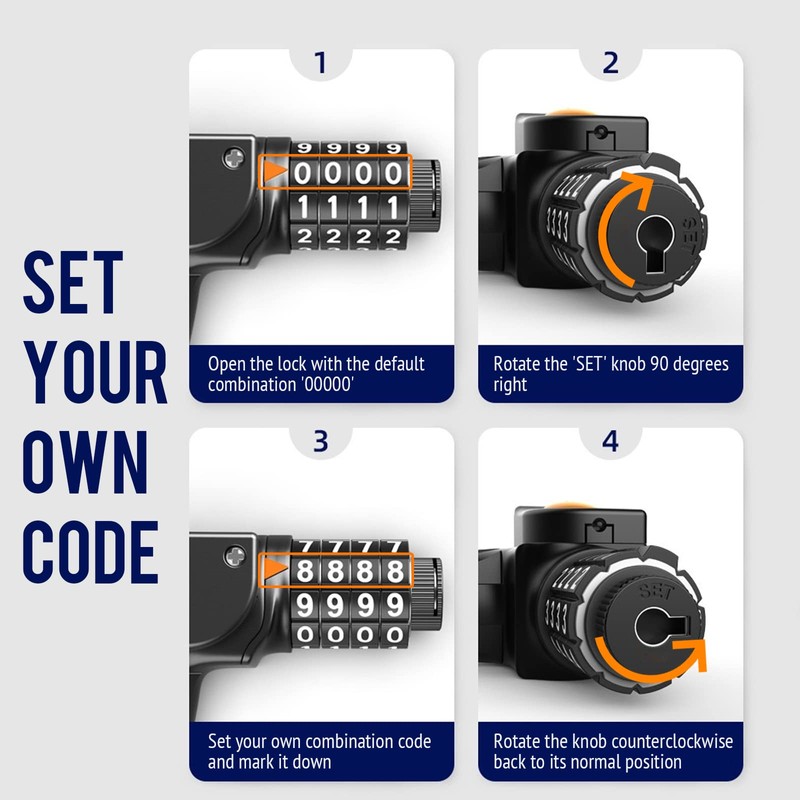 SEWAY Scooter Lock Cable for Xiaomi Mijia M365 ES Series,