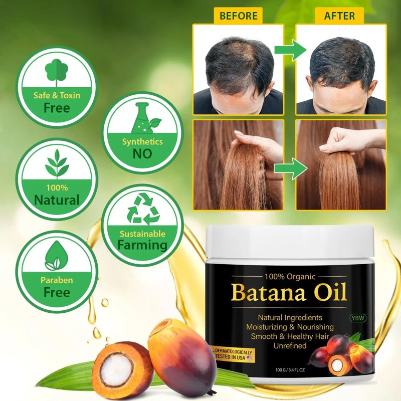 YBW Batana Oil for Hair Growth -100% Natural - Prevents