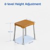 Shower Stool for Inside Shower, 350 lbs Adjustable for Seniors