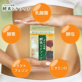 Keflon Shiawase Fermentation Enzymes and Kefir Supplement (1 Month Supply/186 Capsules) (Tablet/Lactoferrin/3Trillion Lactic Acid Bacteria / Yeast/Kefire/Vitamin D/Enzymes/GMP Mark/Japanese Kefier)