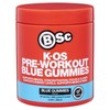 BSc K-OS Pre-Workout Blue Gummies 300g