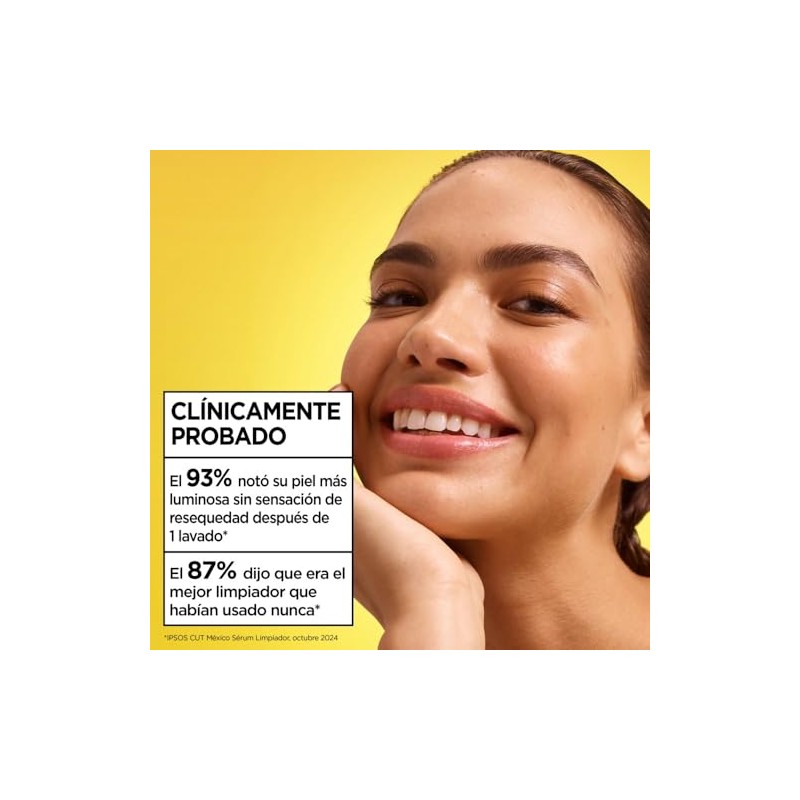 Garnier Express Aclara VitaminaC serum Limpiador Facial Iluminador 100ml