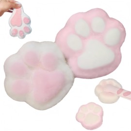 2pcs Cat Paw Squeeze Toy, Soft Cat Paw Tabaa Squishyy, Toy for ADHD & Concentration, Kawaii Cute Stress Relief Fidget Toy & Gifts for Adults, Birthday Party Gift, Elastic Silicone Jelly