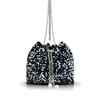 AfitLulu Glitter Bucket Bags for Women, Sparkly Purses with Hardware