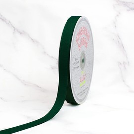 LUV Ribbons GRO0508-589 Grosgrain 5/8" Ribbon, Hunter Green