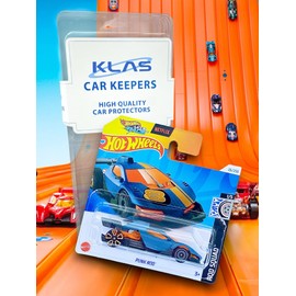 Hot Wheels Punk Rod (Grey, Orange & Black) 1/5 Rod Squad - 2024-26/250 (Short Card) - COMES IN A GENUINE KLAS CAR KEEPER PROTECTOR CASE - HTC98