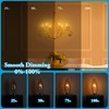 Brighfivey Amber Candelabra Bulb 25W Equivalent, 2W Ultra-Fine Filament E12