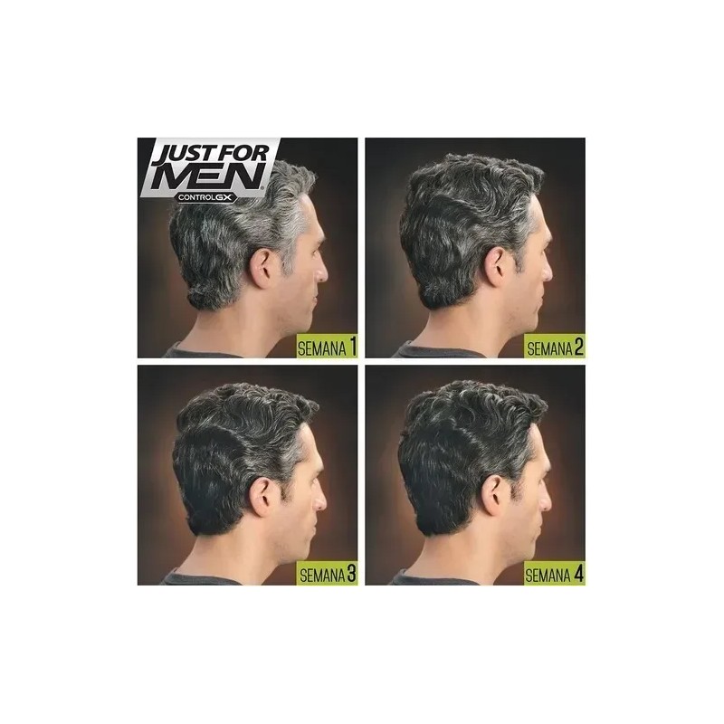 Shampoo Just for Men Control Gx, Desvanecedor Progresivo De Canas,