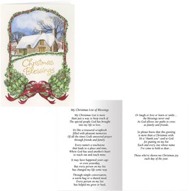 Christmas Blessings Card Set of 20